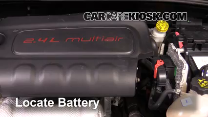 2016 Fiat 500X Easy 2.4L 4 Cyl. Battery Replace